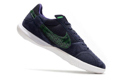 Men's Nike Street Gato IC Indoor & Futsal Low-Tops Football Shoes - Blue/Black/Green