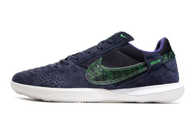 Men's Nike Street Gato IC Indoor & Futsal Low-Tops Football Shoes - Blue/Black/Green