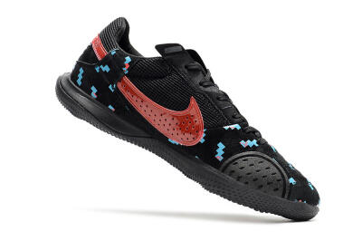 Men's Nike Street Gato IC Indoor & Futsal Low-Tops Football Shoes - Black/Blue/Red