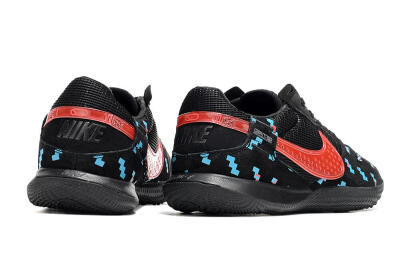 Men's Nike Street Gato IC Indoor & Futsal Low-Tops Football Shoes - Black/Blue/Red