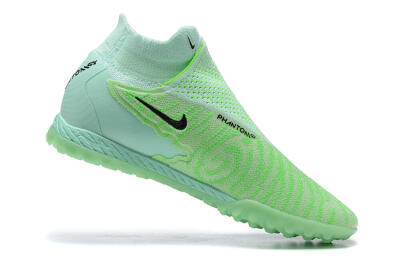 Men's Nike Phantom GX Elite DF Link TF Artificial Turf High-Tops Football Shoes - Green/Black/Brown
