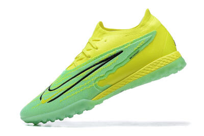 Men's Nike Phantom GX Elite TF Artificial Turf Low-Tops Football Shoes - Green/Black/Yellow