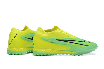 Men's Nike Phantom GX Elite TF Artificial Turf Low-Tops Football Shoes - Green/Black/Yellow