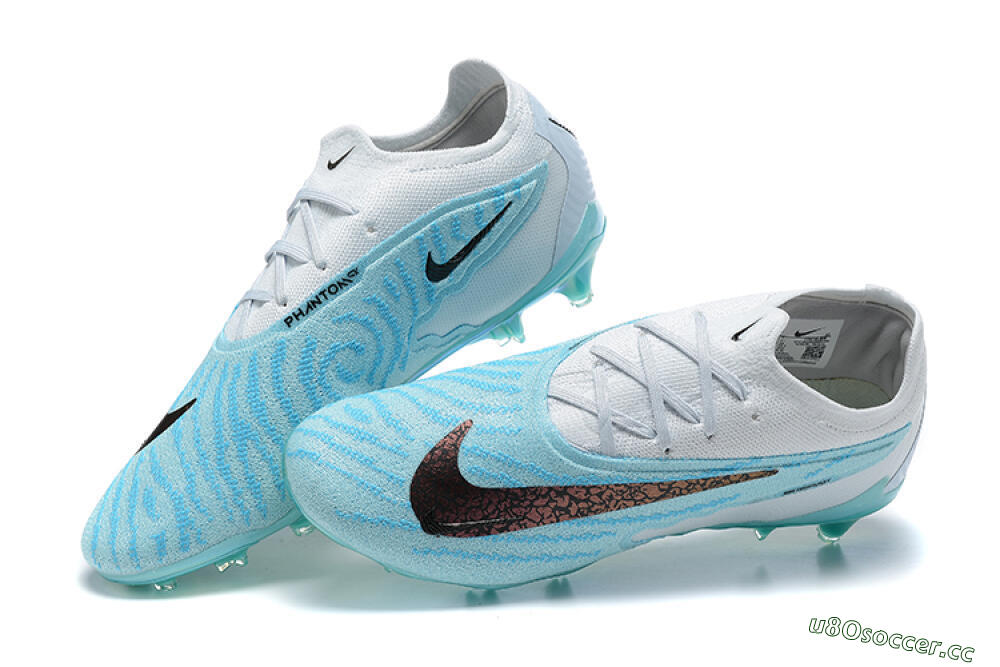 Men's Nike Phantom GX Elite FG Firm Ground Low-Tops Football Boots - Blue/Black/White 5