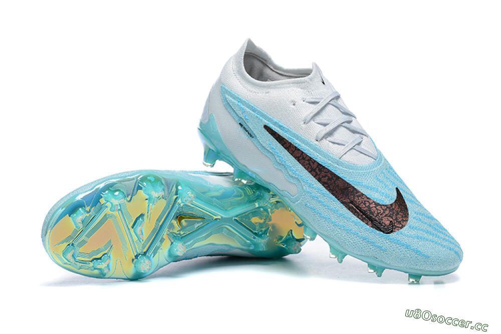 Men's Nike Phantom GX Elite FG Firm Ground Low-Tops Football Boots - Blue/Black/White 4