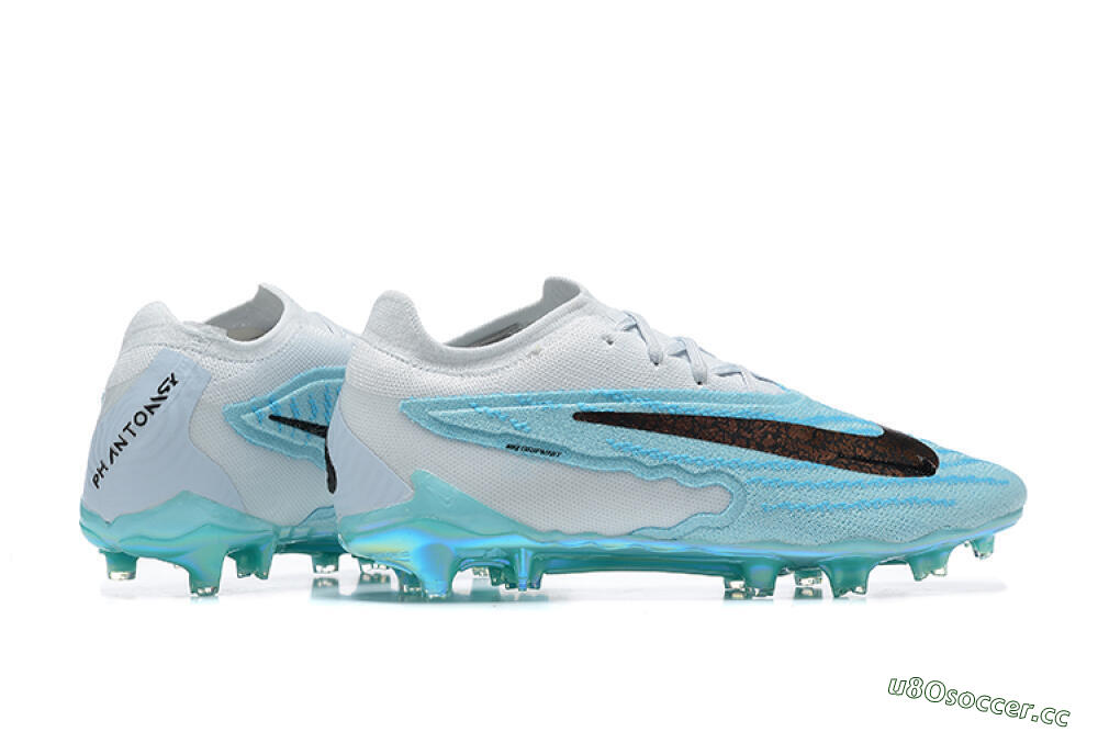 Men's Nike Phantom GX Elite FG Firm Ground Low-Tops Football Boots - Blue/Black/White 8