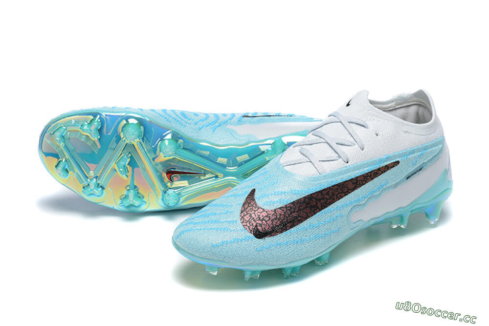 Men's Nike Phantom GX Elite FG Firm Ground Low-Tops Football Boots - Blue/Black/White 3