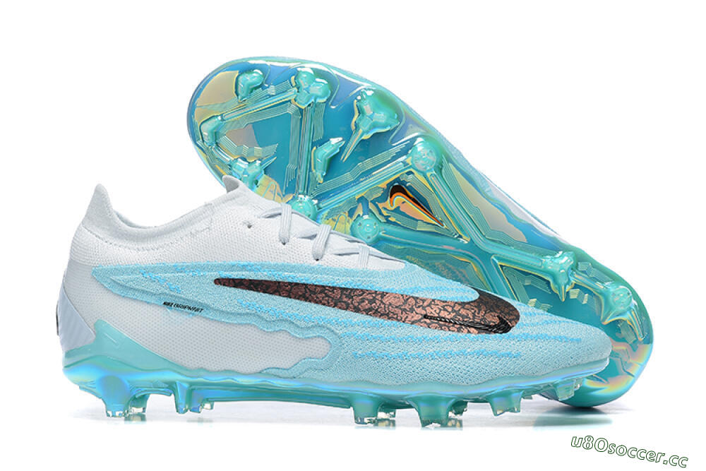Men's Nike Phantom GX Elite FG Firm Ground Low-Tops Football Boots - Blue/Black/White 2