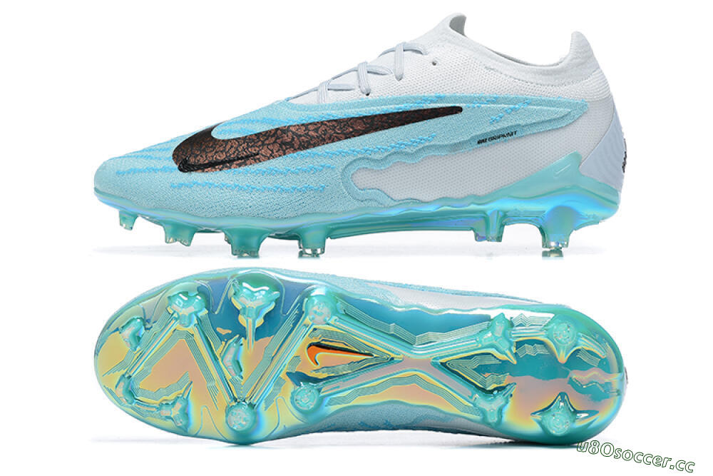 Men's Nike Phantom GX Elite FG Firm Ground Low-Tops Football Boots - Blue/Black/White 1