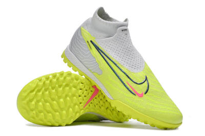 Unisex Nike Phantom GX Elite DF Link TF Artificial Turf High-Tops Football Shoes - Green/Black/White