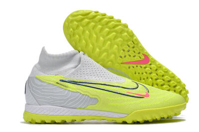 Unisex Nike Phantom GX Elite DF Link TF Artificial Turf High-Tops Football Shoes - Green/Black/White