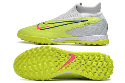 Unisex Nike Phantom GX Elite DF Link TF Artificial Turf High-Tops Football Shoes - Green/Black/White