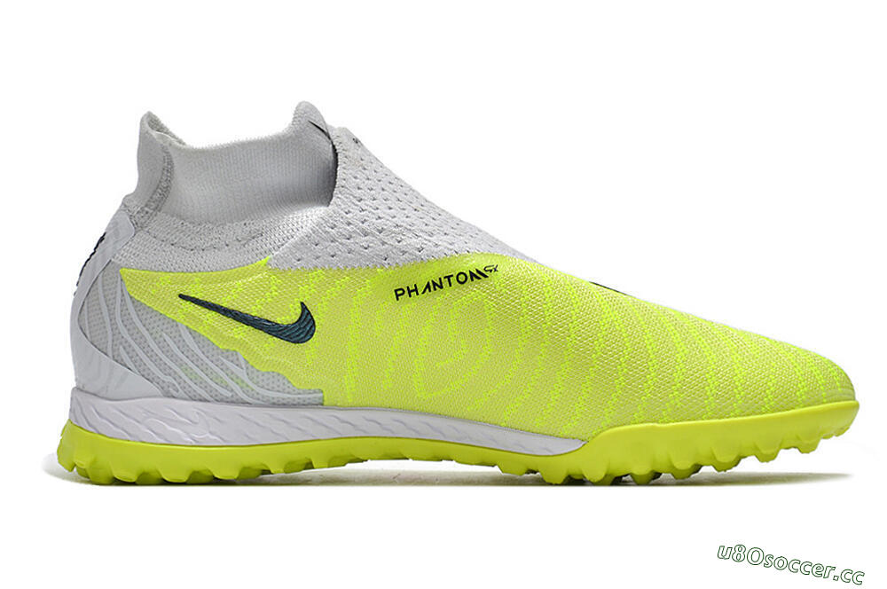 Unisex Nike Phantom GX Elite DF Link TF Artificial Turf High-Tops Football Shoes - Green/Black/White 7