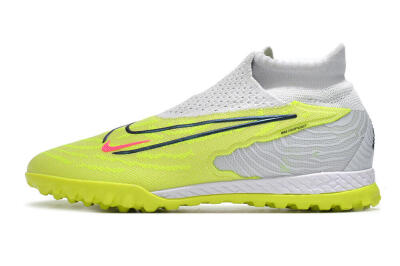 Unisex Nike Phantom GX Elite DF Link TF Artificial Turf High-Tops Football Shoes - Green/Black/White
