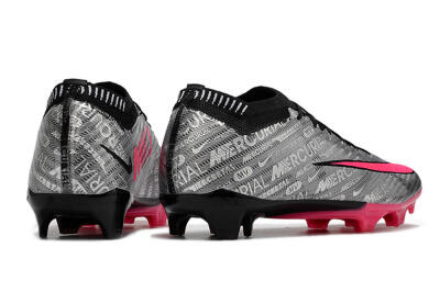 Unisex Nike Air Zoom Mercurial Vapor 15 Elite FG Firm Ground Low-Tops Football Boots - Silver/Pink/Black