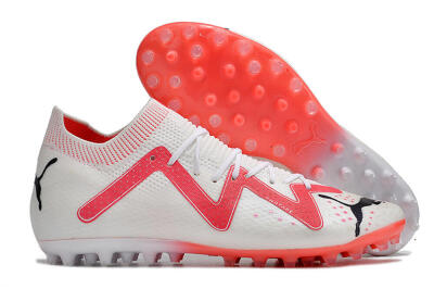 Men's Puma Future Ultimate MG Multi Ground Low-Tops Football Boots - White/Black/Red