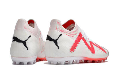 Men's Puma Future Ultimate MG Multi Ground Low-Tops Football Boots - White/Black/Red