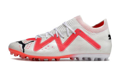 Men's Puma Future Ultimate MG Multi Ground Low-Tops Football Boots - White/Black/Red
