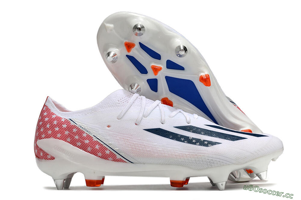 Men's Adidas X Speedportal.1 SG Soft Ground Low-Tops Football Boots - White/Black/Red 2