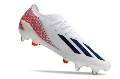 Men's Adidas X Speedportal.1 SG Soft Ground Low-Tops Football Boots - White/Black/Red