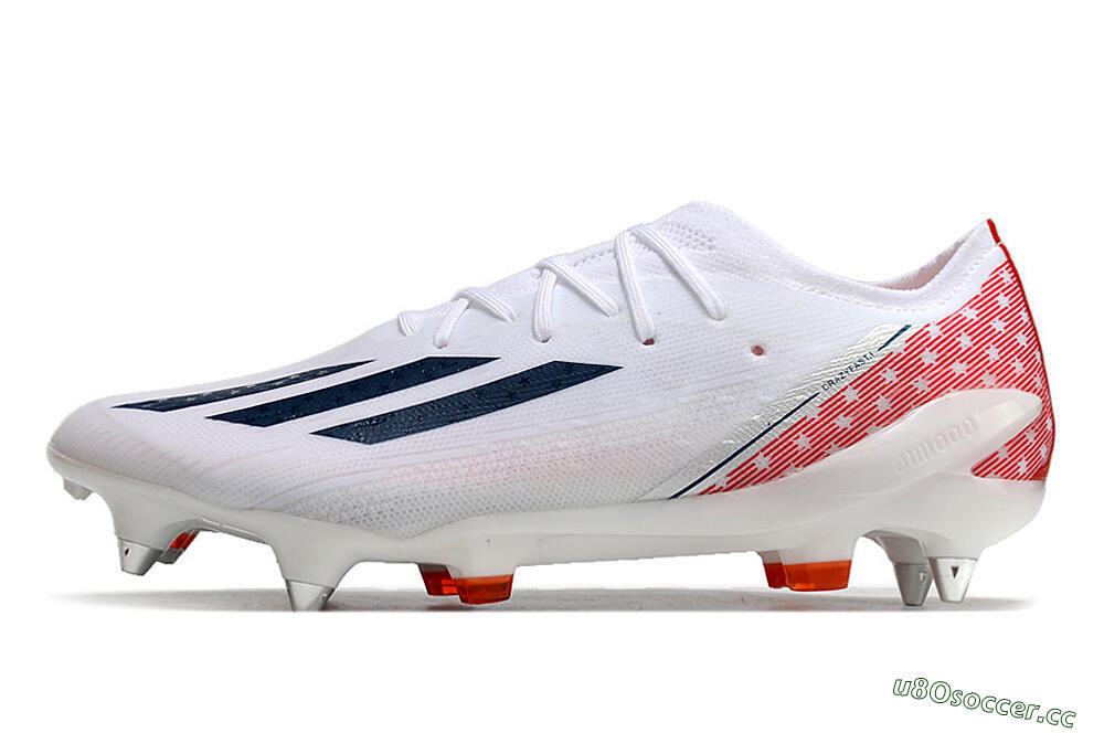Men's Adidas X Speedportal.1 SG Soft Ground Low-Tops Football Boots - White/Black/Red 0