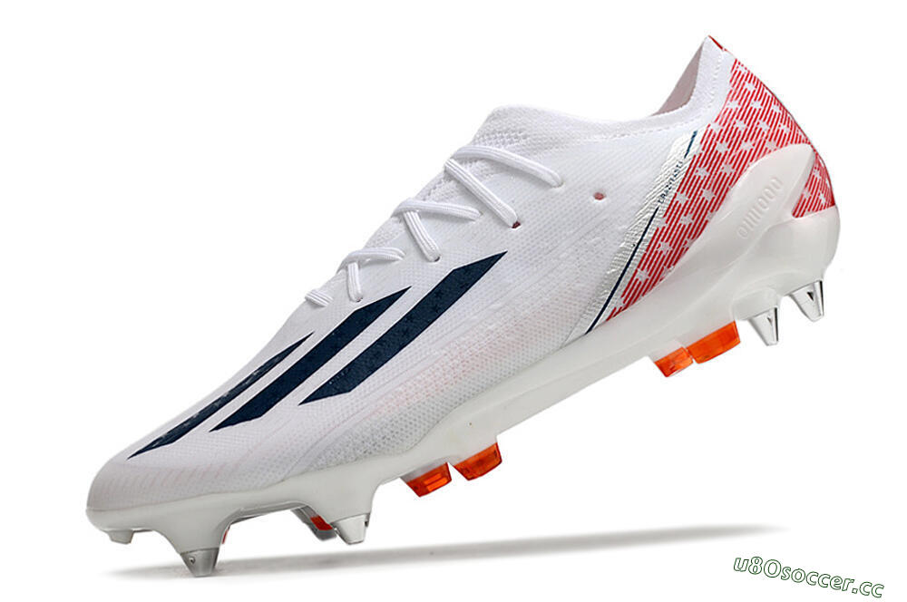 Men's Adidas X Speedportal.1 SG Soft Ground Low-Tops Football Boots - White/Black/Red 5