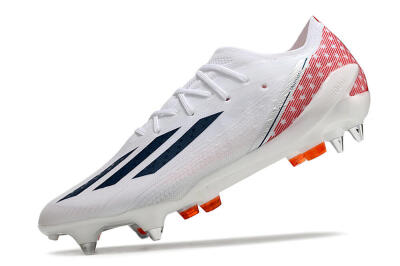 Men's Adidas X Speedportal.1 SG Soft Ground Low-Tops Football Boots - White/Black/Red