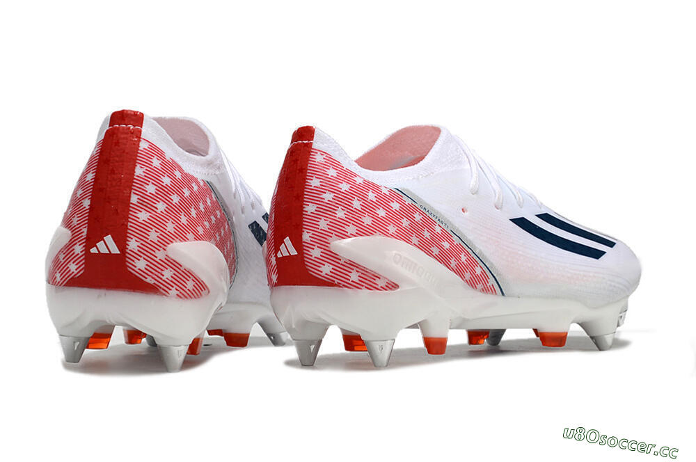 Men's Adidas X Speedportal.1 SG Soft Ground Low-Tops Football Boots - White/Black/Red 6