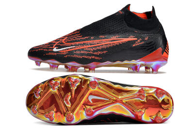 Men's Nike Phantom GX Elite DF Link FG Firm Ground High-Tops Football Boots - Black/Red/White