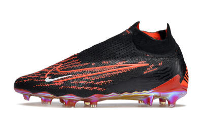 Men's Nike Phantom GX Elite DF Link FG Firm Ground High-Tops Football Boots - Black/Red/White