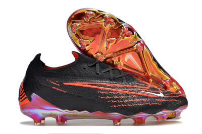 Men's Nike Phantom GX Elite FG Firm Ground Low-Tops Football Boots - Black/Red/White