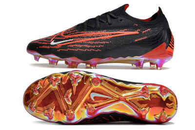 Men's Nike Phantom GX Elite FG Firm Ground Low-Tops Football Boots - Black/Red/White