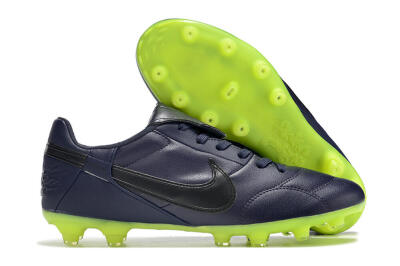 Men's Nike Premier 3 FG Firm Ground Low-Tops Football Boots - Blue/Black/Green