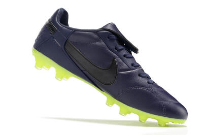 Men's Nike Premier 3 FG Firm Ground Low-Tops Football Boots - Blue/Black/Green