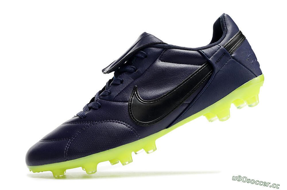 Men's Nike Premier 3 FG Firm Ground Low-Tops Football Boots - Blue/Black/Green 5