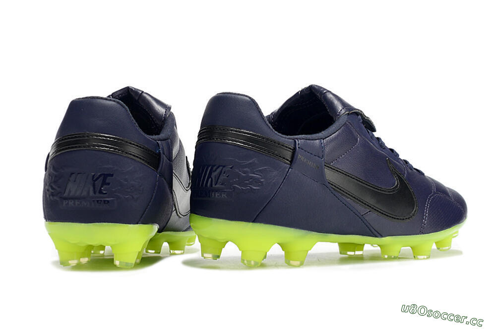 Men's Nike Premier 3 FG Firm Ground Low-Tops Football Boots - Blue/Black/Green 6