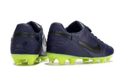 Men's Nike Premier 3 FG Firm Ground Low-Tops Football Boots - Blue/Black/Green