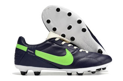 Men's Nike Premier 3 FG Firm Ground Low-Tops Football Boots - Blue/Green