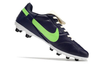 Men's Nike Premier 3 FG Firm Ground Low-Tops Football Boots - Blue/Green