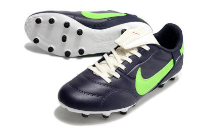 Men's Nike Premier 3 FG Firm Ground Low-Tops Football Boots - Blue/Green