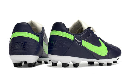 Men's Nike Premier 3 FG Firm Ground Low-Tops Football Boots - Blue/Green