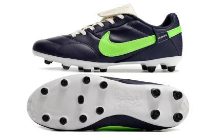 Men's Nike Premier 3 FG Firm Ground Low-Tops Football Boots - Blue/Green