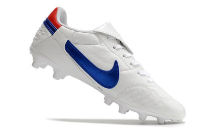 Men's Nike Premier 3 FG Firm Ground Low-Tops Football Boots - White/Blue/Red