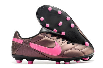 Men's Nike Premier 3 FG Firm Ground Low-Tops Football Boots - Brown/Pink/Black
