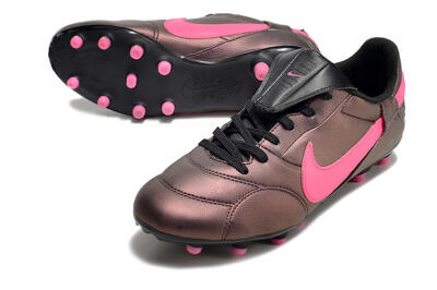 Men's Nike Premier 3 FG Firm Ground Low-Tops Football Boots - Brown/Pink/Black