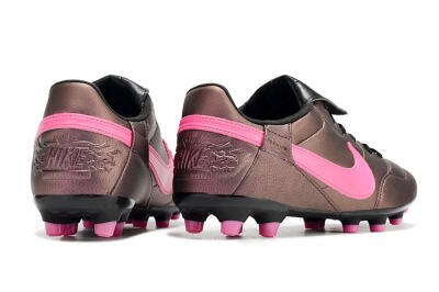 Men's Nike Premier 3 FG Firm Ground Low-Tops Football Boots - Brown/Pink/Black