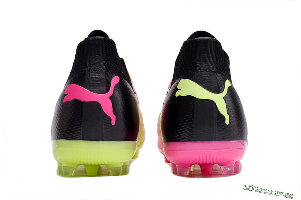 Men's Puma Future Ultimate MG Multi Ground Low-Tops Football Boots - Green/Pink/Black 5