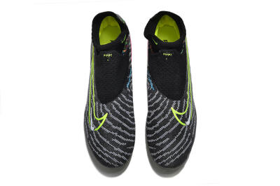 Men's Nike Phantom GX Elite DF AG Artificial Grass High-Tops Football Boots - Black/Rainbow