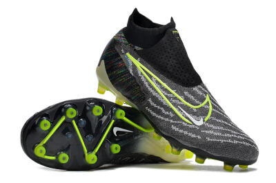 Men's Nike Phantom GX Elite DF AG Artificial Grass High-Tops Football Boots - Black/Rainbow