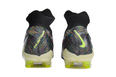 Men's Nike Phantom GX Elite DF AG Artificial Grass High-Tops Football Boots - Black/Rainbow